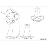 Lampa wisząca LED czarna - Reality Course 60cm | Kup online