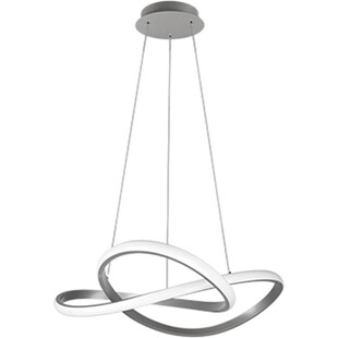 Lampa wisząca nowoczesna Course LED 60cm nikiel Reality
