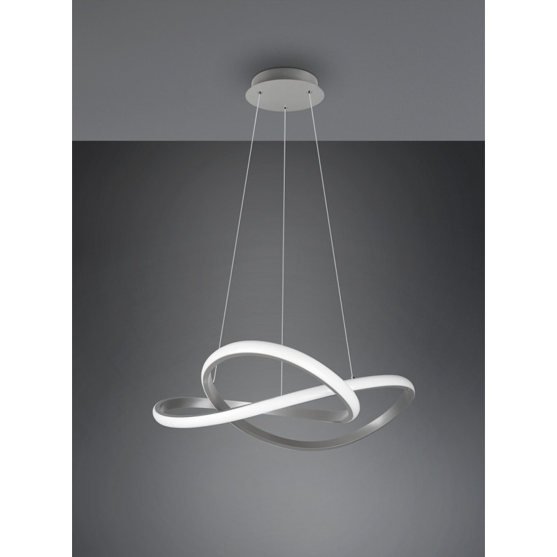 Lampa wisząca LED Course nikiel | Nowoczesny design Reality