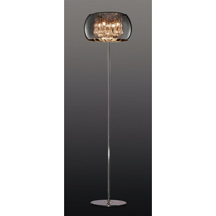 Lampa podłogowa szklana glamour Vapore Chrom marki Trio