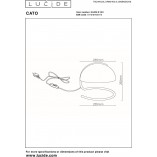 Lampa stołowa "Grzybek" Cato pomarańczowa - Lucide | Kup teraz!