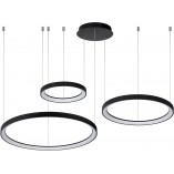 Lampa wisząca Vidal LED III | Nowoczesna lampa czarna Lucide