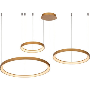 Lampa Glamour Vidal LED III | Złota, Okrągła | Lucide