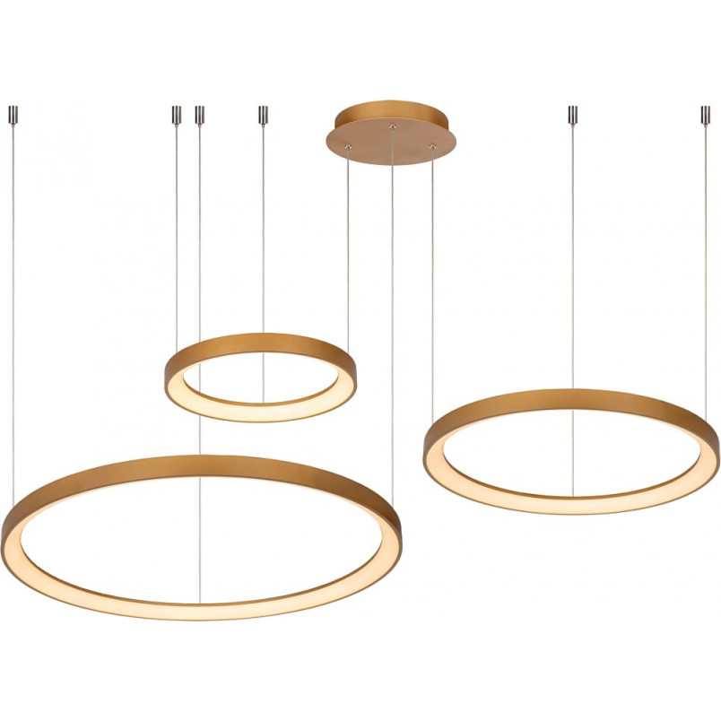 Lampa Glamour Vidal LED III | Złota, Okrągła | Lucide