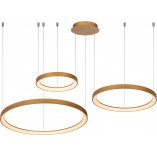 Lampa Glamour Vidal LED III | Złota, Okrągła | Lucide