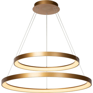 Lampa Wisząca Glamour Vidal LED II - Złote Światło | Lucide