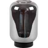 Lampa stołowa Lucide Joanet - Szkło dymione, styl retro