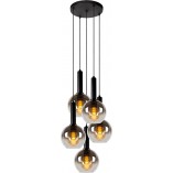 Lampa wisząca Marius V Lucide - 5 kloszy, szklane kule