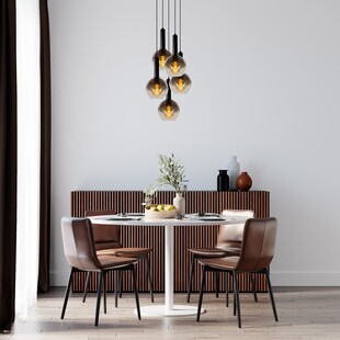Lampa wisząca Marius V Lucide - 5 kloszy, szklane kule