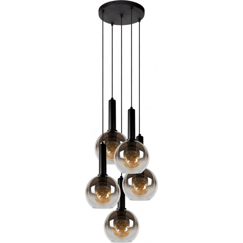 Lampa wisząca Marius V Lucide - 5 kloszy, szklane kule