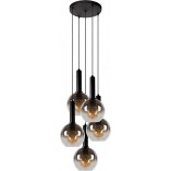 Lampa wisząca Marius V Lucide - 5 kloszy, szklane kule