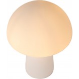 Lampa stołowa Lucide Fungo - Szklany klosz, biały