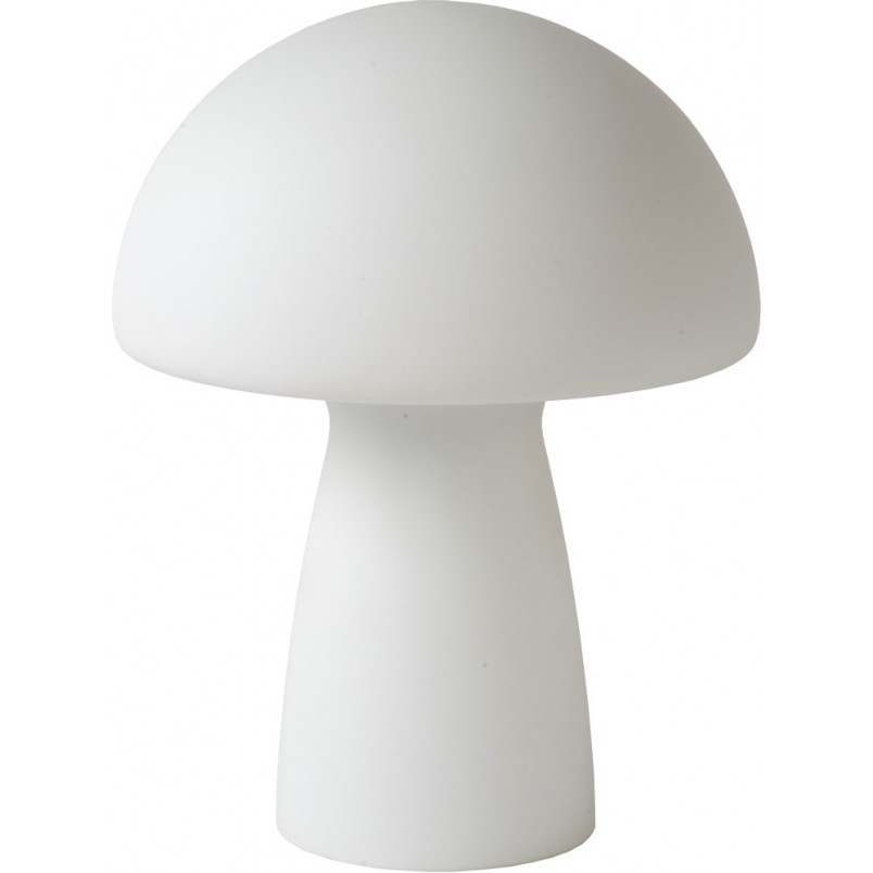 Lampa stołowa Lucide Fungo - Szklany klosz, biały