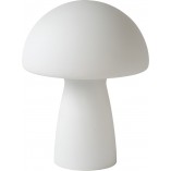 Lampa stołowa Lucide Fungo - Szklany klosz, biały