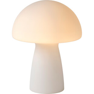 Lampa stołowa Lucide Fungo - Szklany klosz, biały