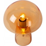 Lampa stołowa szklana designerska Fungo pomarańczowa Lucide