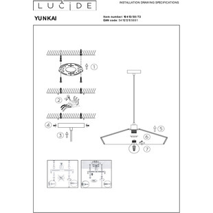 Lampa wisząca rattanowa boho Yunkai | Lucide - Elegancki design