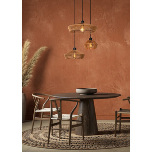 Lampa Wisząca Rattanowa Boho Yunkai III Lucide | 60cm