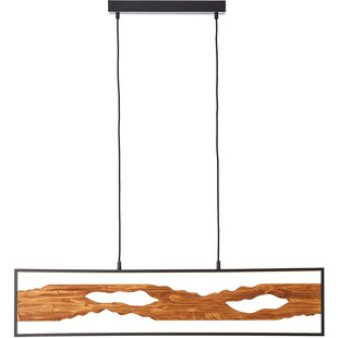 Lampa Wisząca Chaumont LED | Drewno i Czarny | Brilliant