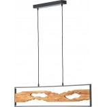 Lampa Wisząca Chaumont LED | Drewno i Czarny | Brilliant