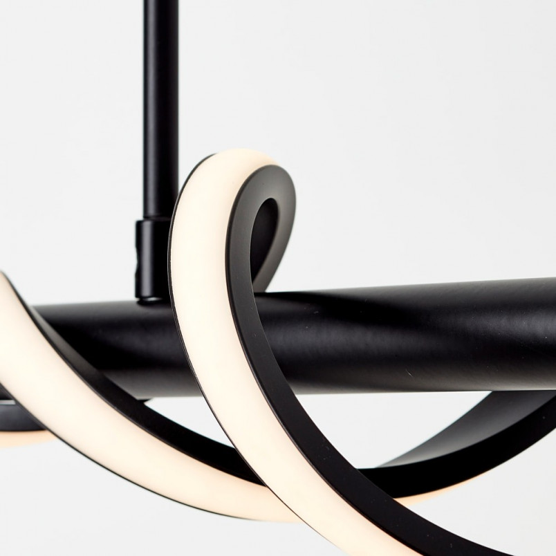 Lampa Wisząca LED Amalie Czarna | Brilliant - Nowoczesne Oświetlenie