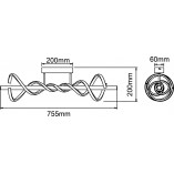 Lampa Sufitowa LED Amalie 80cm Czarna - Brilliant | Nowoczesne Oświetlenie
