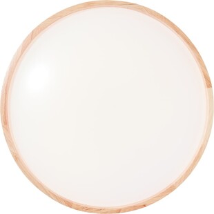 Plafon drewniany okrągły Alson LED - Skandynawski design | Brilliant