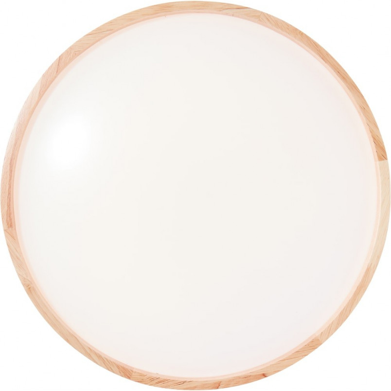 Plafon drewniany okrągły Alson LED - Skandynawski design | Brilliant