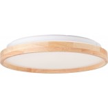 Plafon drewniany okrągły Alson LED - Skandynawski design | Brilliant