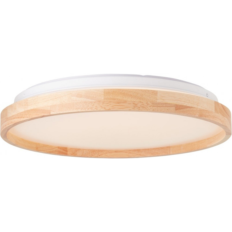 Plafon drewniany okrągły Alson LED - Skandynawski design | Brilliant