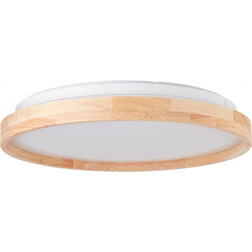 Plafon drewniany okrągły Alson LED - Skandynawski design | Brilliant