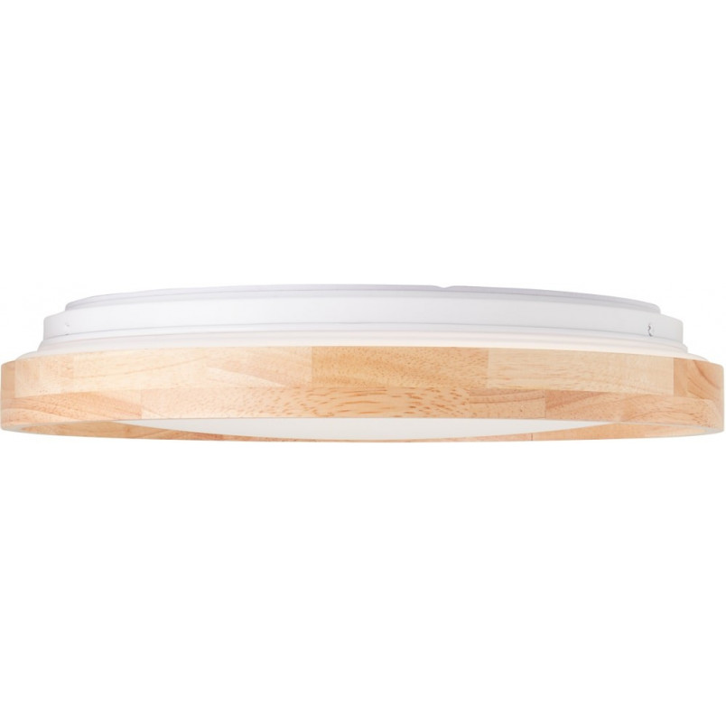 Plafon drewniany okrągły Alson LED - Skandynawski design | Brilliant