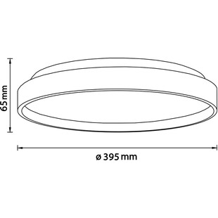 Plafon drewniany okrągły Alson LED - Skandynawski design | Brilliant