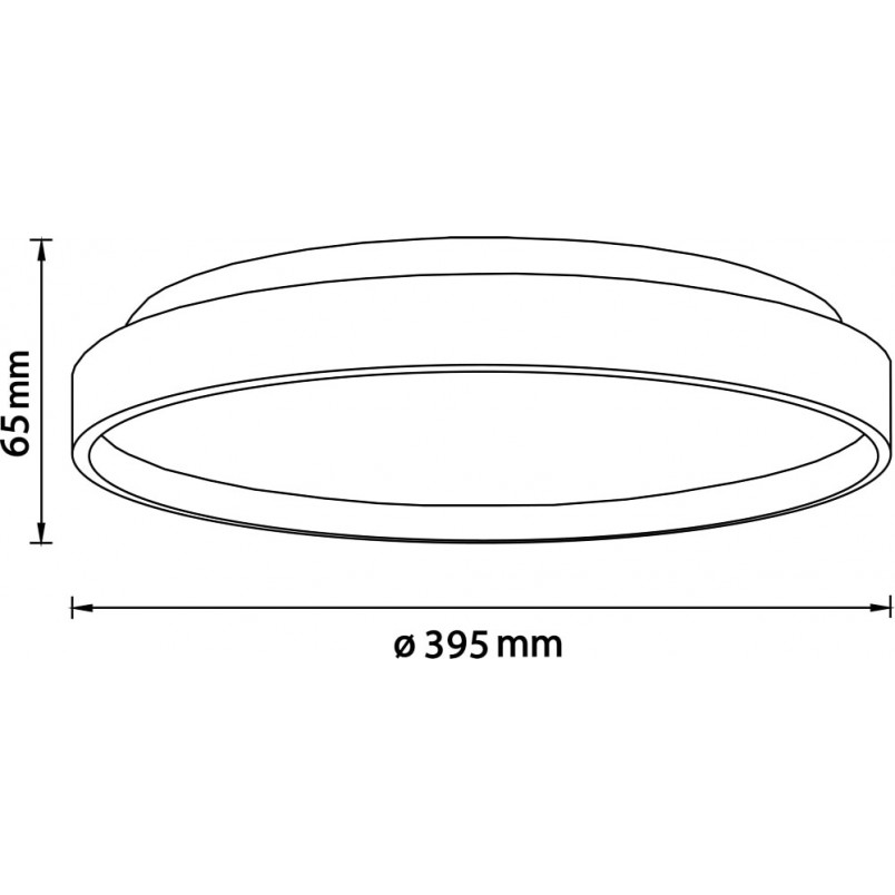 Plafon drewniany okrągły Alson LED - Skandynawski design | Brilliant