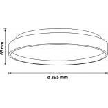 Plafon drewniany okrągły Alson LED - Skandynawski design | Brilliant