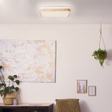 Plafon drewniany LED Tumeo - Oświetlenie skandynawskie Brilliant