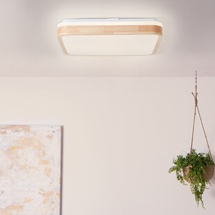 Plafon drewniany LED Tumeo - Oświetlenie skandynawskie Brilliant