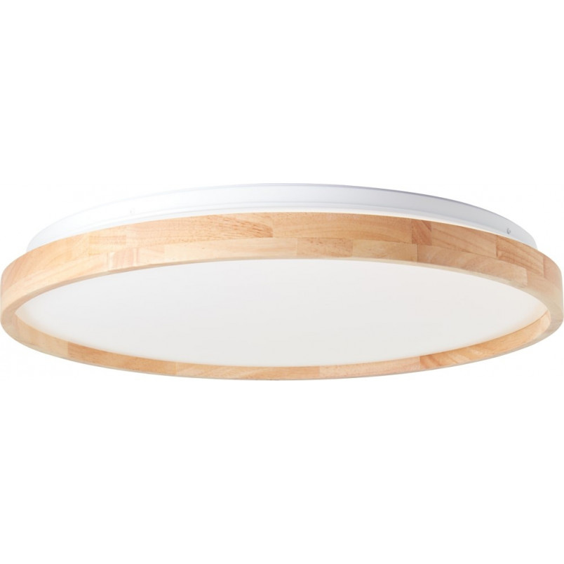 Plafon drewniany okrągły Alson LED - Skandynawski design | Brilliant