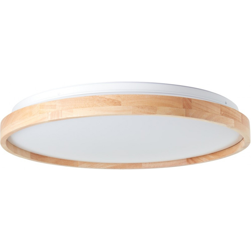 Plafon drewniany okrągły Alson LED - Skandynawski design | Brilliant