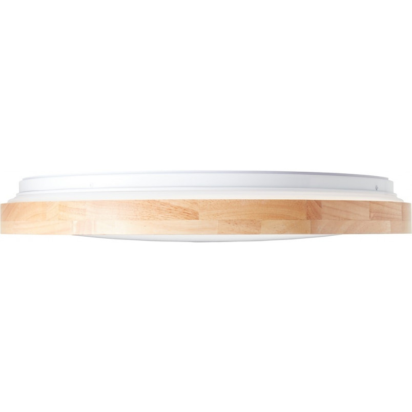 Plafon drewniany okrągły Alson LED - Skandynawski design | Brilliant