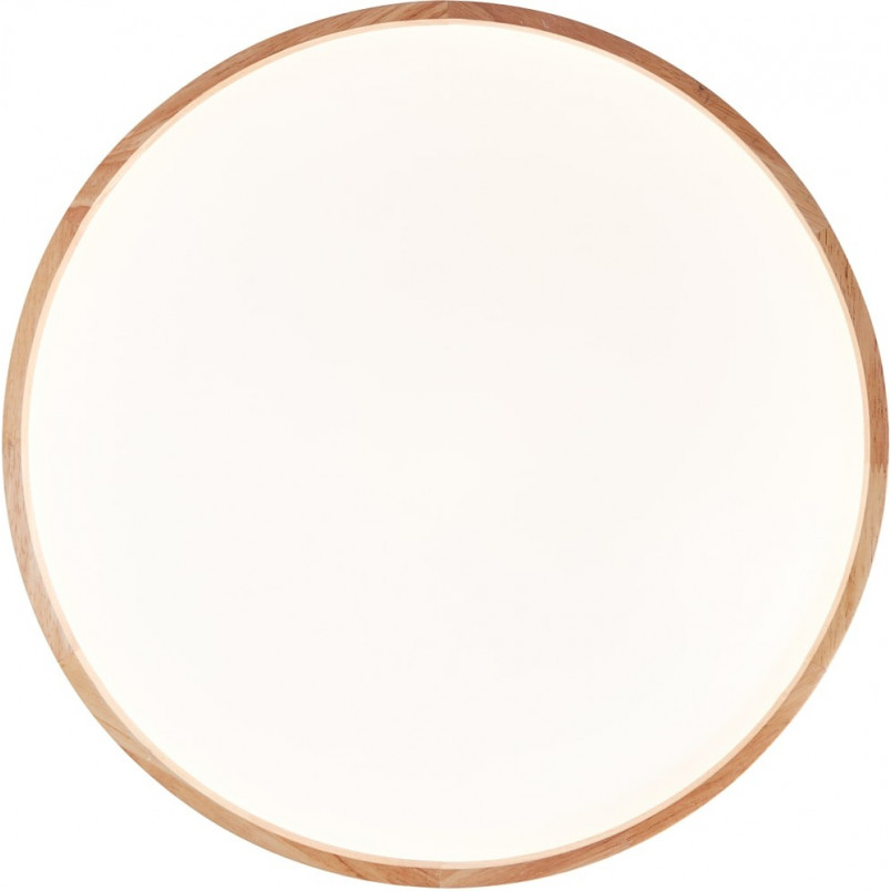 Plafon drewniany okrągły Alson LED - Skandynawski design | Brilliant