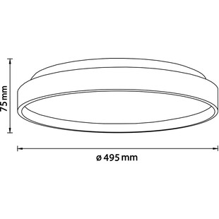 Plafon drewniany okrągły Alson LED - Skandynawski design | Brilliant