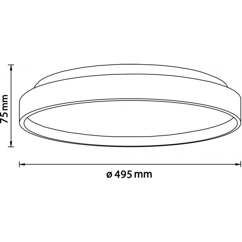 Plafon drewniany okrągły Alson LED - Skandynawski design | Brilliant