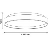 Plafon drewniany okrągły Alson LED - Skandynawski design | Brilliant