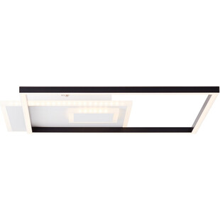 Plafon kwadratowy ściemniany Iorgo LED 43cm czarny / biały Brilliant