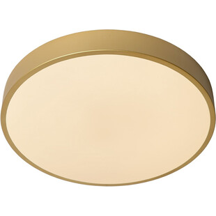 Plafon LED Okrągły Mosiądz Lucide UNAR - Ściemnialny 40cm