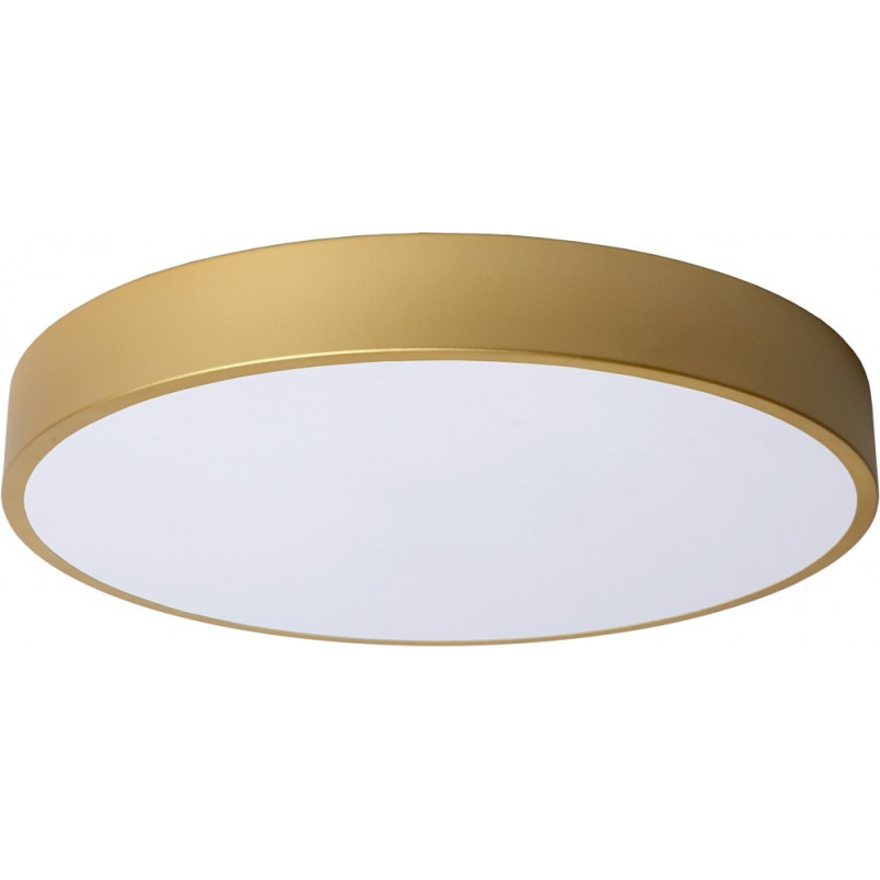 Plafon LED Okrągły Mosiądz Lucide UNAR - Ściemnialny 40cm
