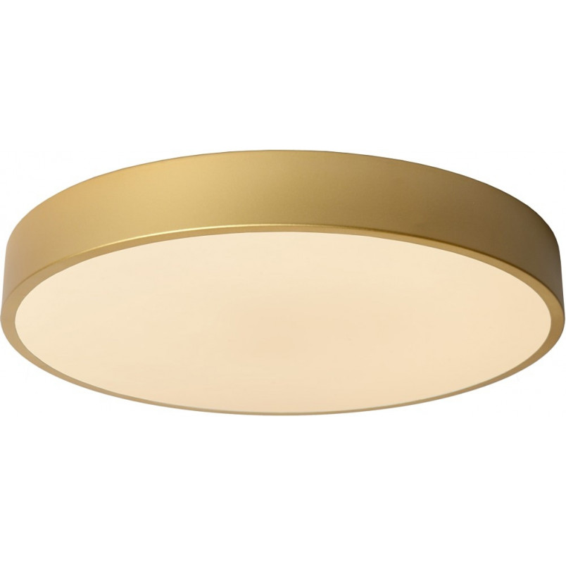 Plafon LED Okrągły Mosiądz Lucide UNAR - Ściemnialny 40cm