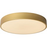 Plafon LED Okrągły Mosiądz Lucide UNAR - Ściemnialny 40cm