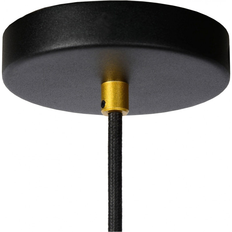 Lampa wisząca tuba Floris czarna - Lucide | Eleganckie oświetlenie